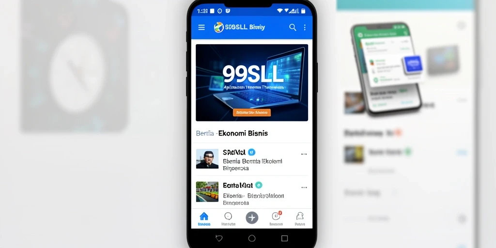 Tampilan antarmuka 99SLL yang modern dan user-friendly.