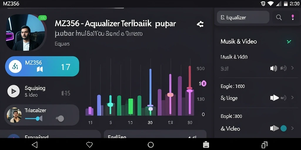 Antarmuka MZ356 yang menampilkan pengaturan Equalizer dengan jelas.